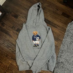 Polo Bear Ralph Lauren Grey Hoodie